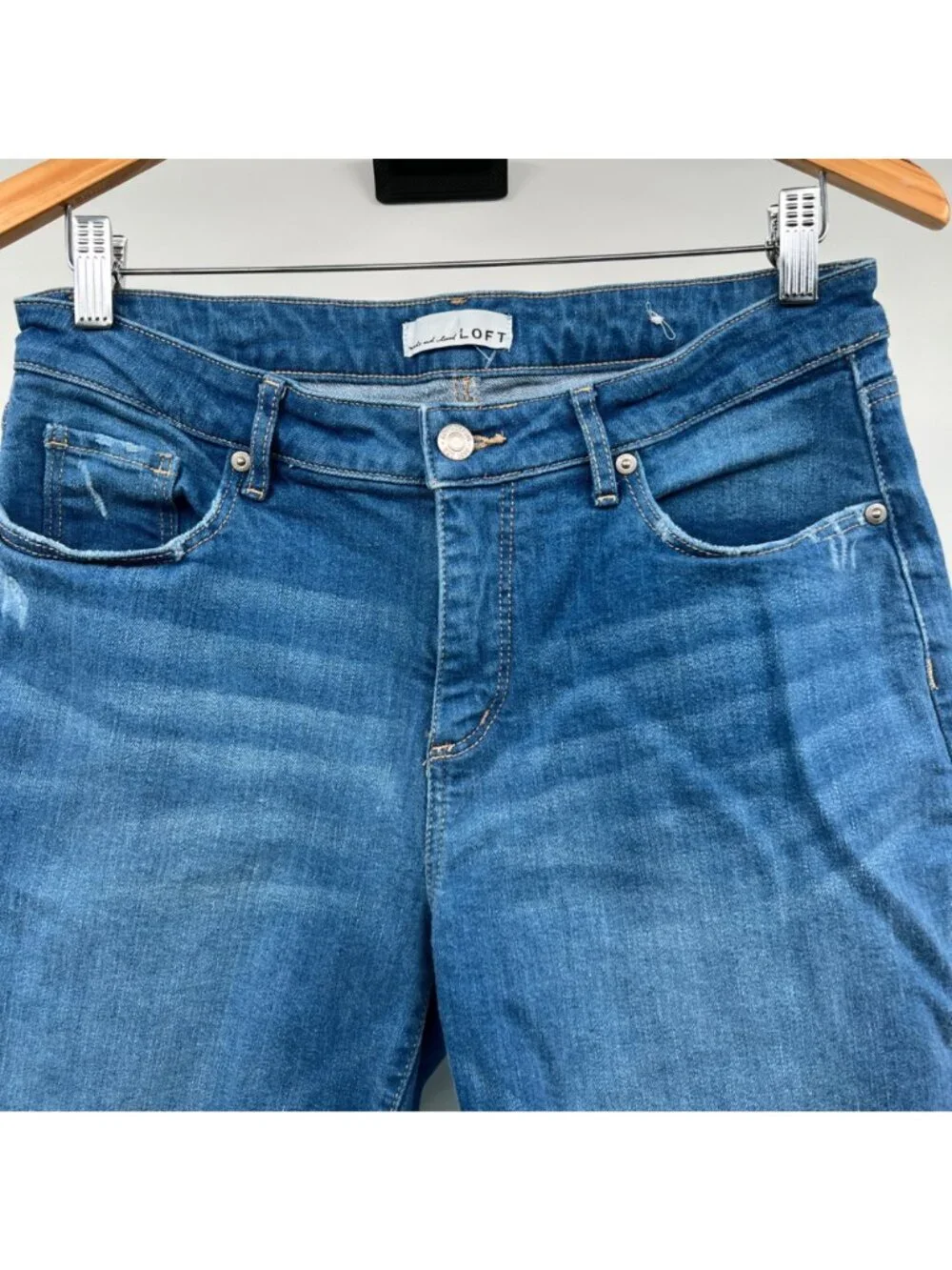 Loft Womens Girlfriend Jeans Mid Rise Five Pocket Size 8/29